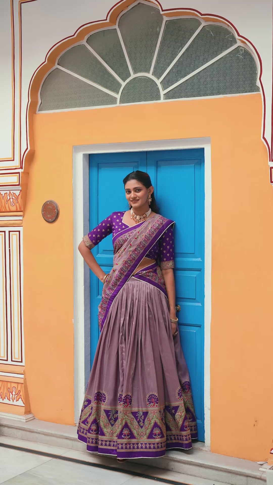 Elegant Purple Wedding & Party Wear Lehenga Choli for Women